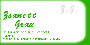 zsanett grau business card